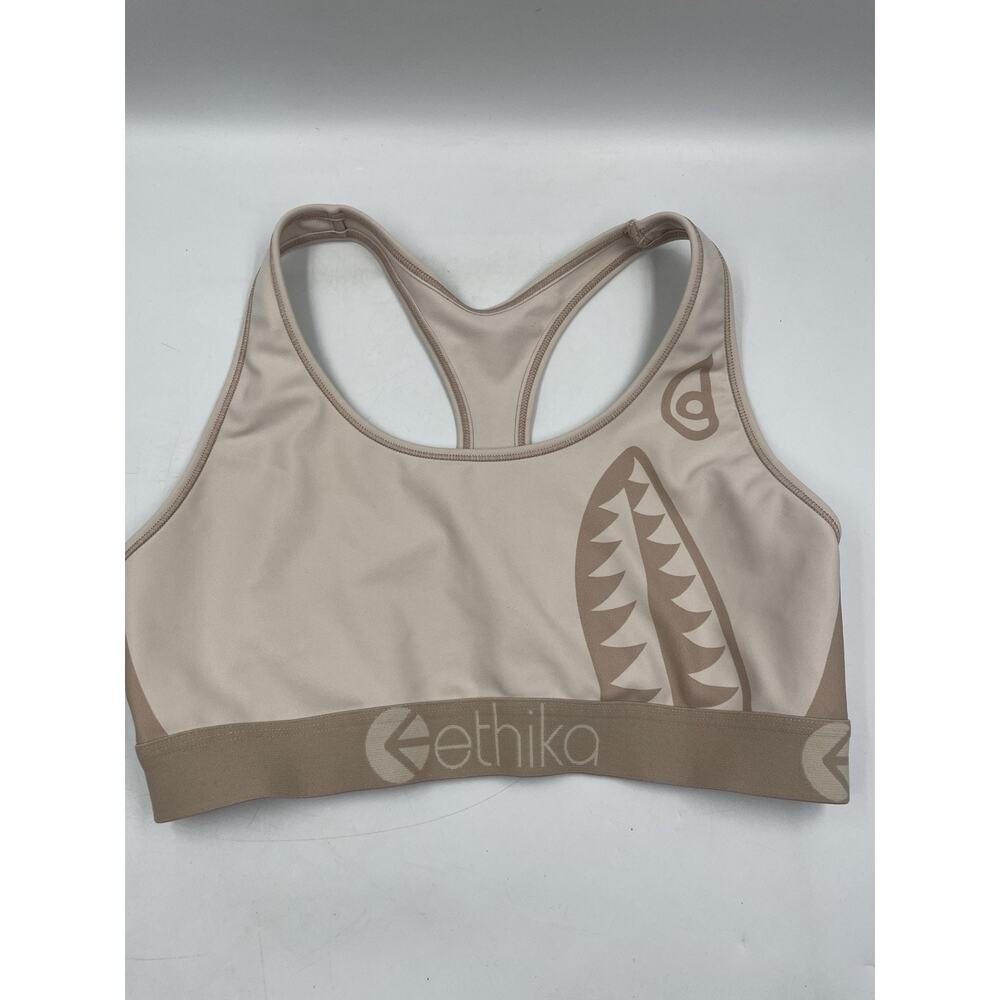 ETHIKA Bra Women’s Bomber Mocha Rose Sports Bra Size XLarge